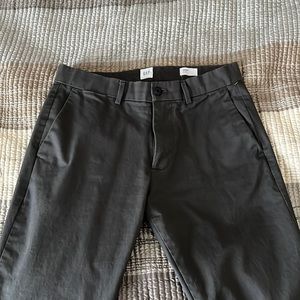 Dark Grey Gap Chino Pants. Slim fit . 29x30